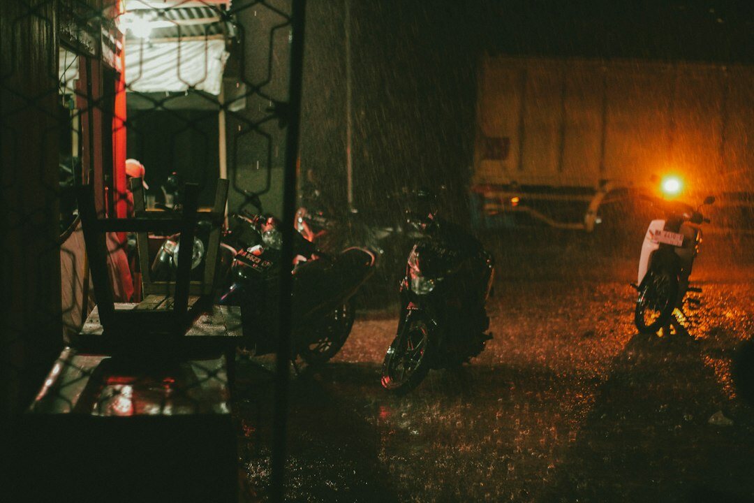 Film set with camera crew and lighting rigs during a movie shoot